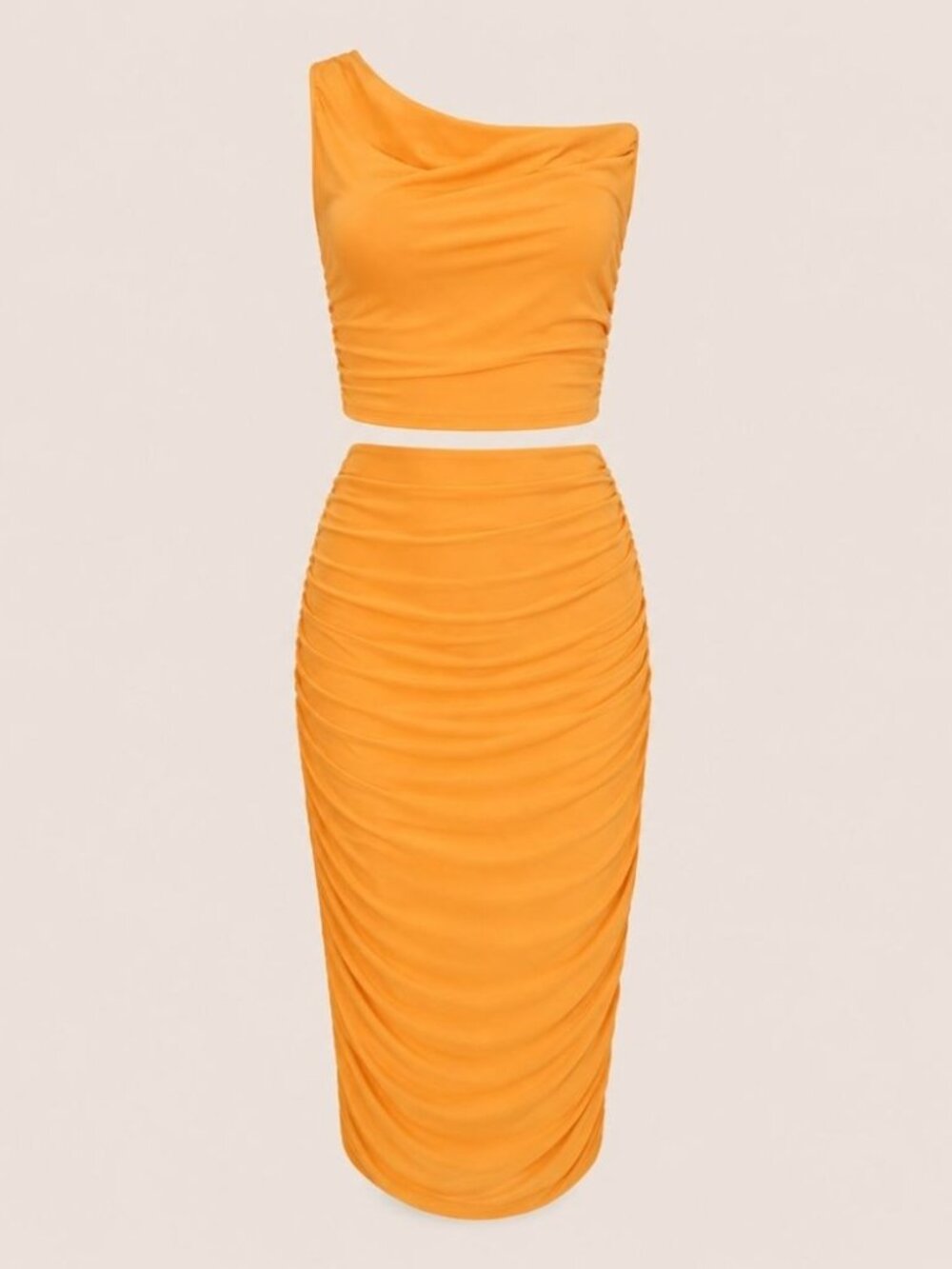 NWT House of Harlow Orange Mesh Skirt Set S - Picture 2 of 6